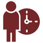 Icon Person mit Uhr